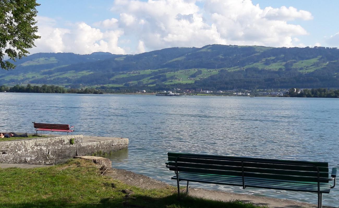 Photo de Schirmensee Strand avec surface béton pavée de surface