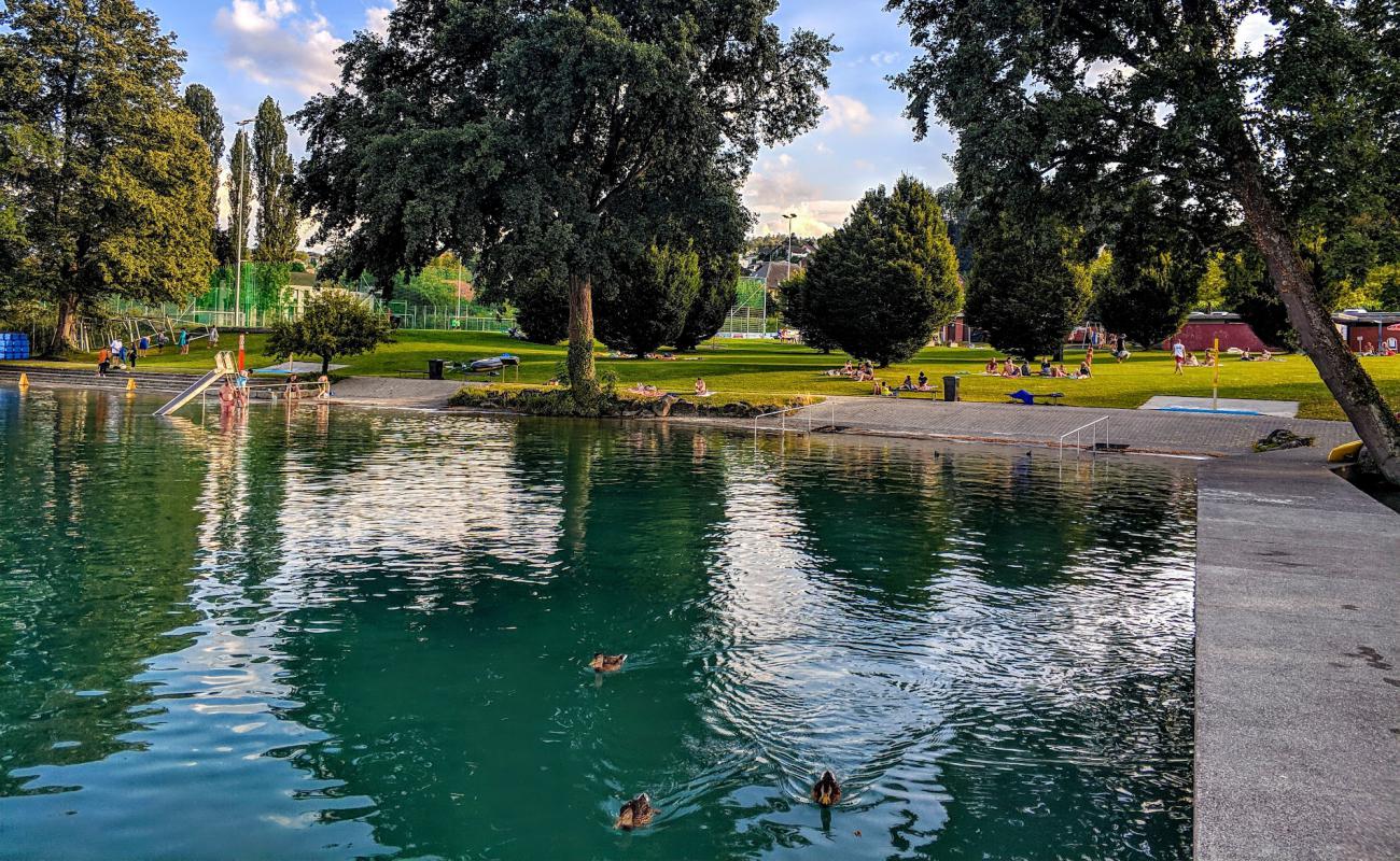 Photo de Strandbad Beinwil avec herbe de surface