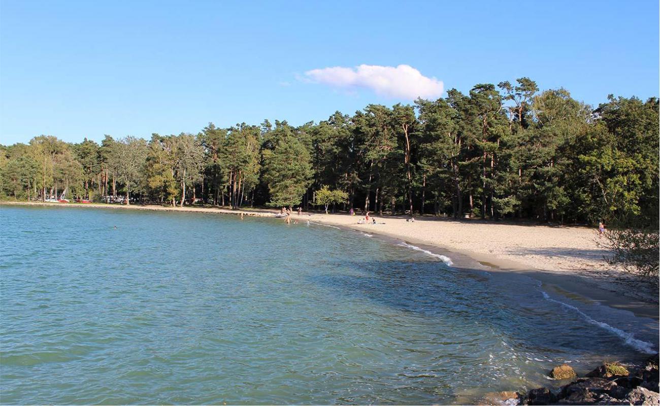 Photo de Plage du Camping VD 8 avec sable lumineux de surface