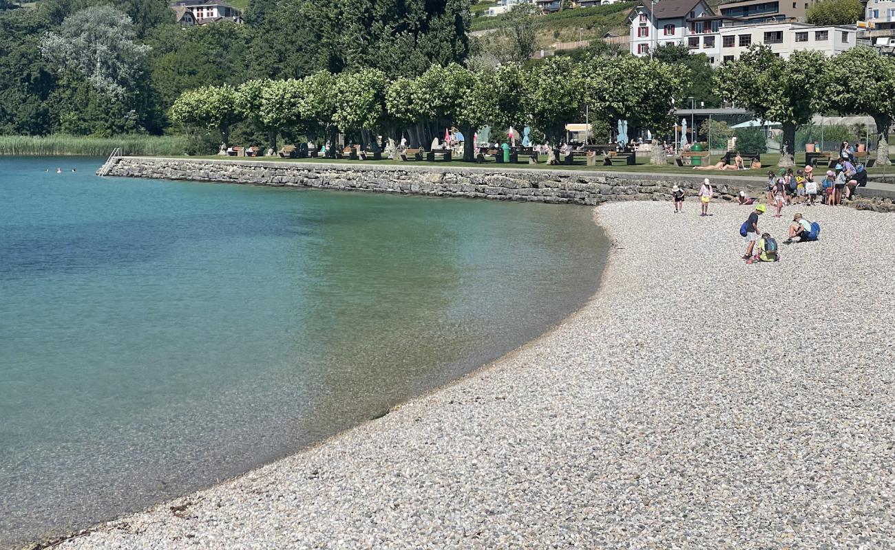 Photo de Saint-Aubin Plage avec caillou gris de surface