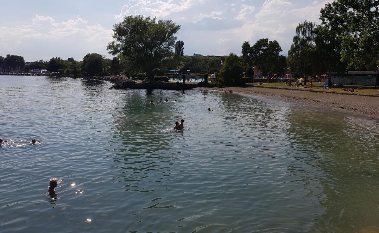 Photo de Plage de la Cure d'Air avec petits galets gris de surface
