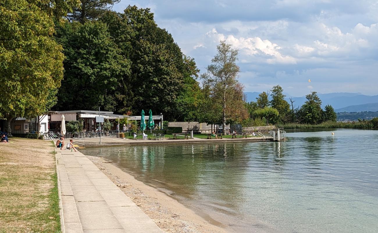 Photo de Plage de Promenthoux avec sable beige de surface