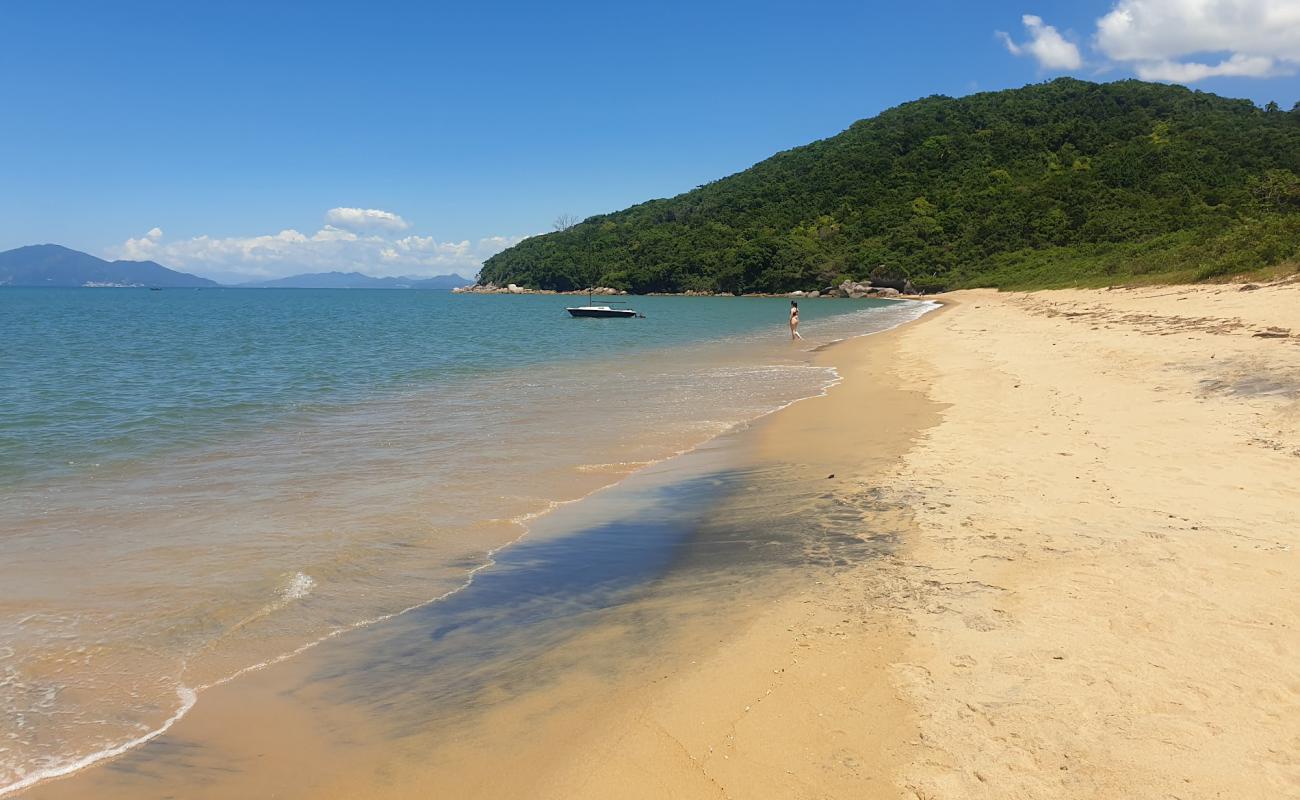 Photo de Praia da Lagoa avec sable lumineux de surface