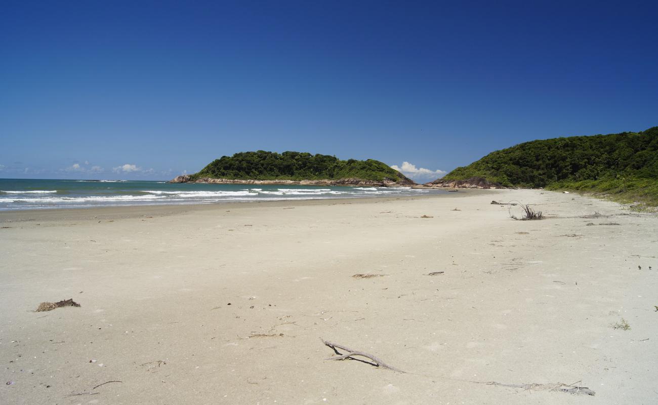 Photo de Plage de Parnapua à Peruibe avec sable fin et lumineux de surface