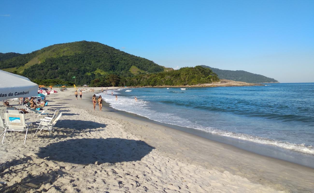 Photo de Plage de Camburi avec sable beige fin de surface