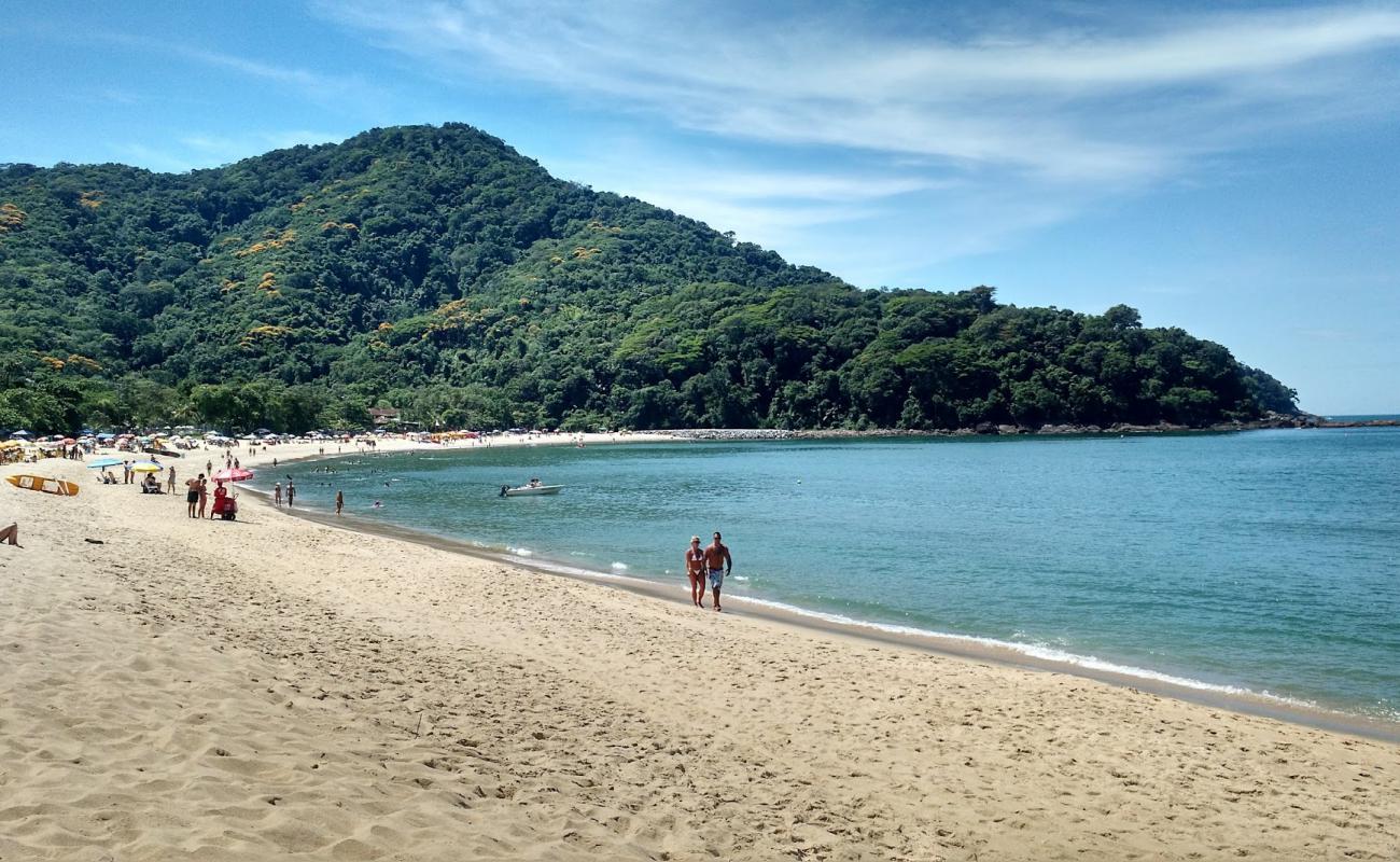 Photo de Plage de Boicucanga avec sable beige de surface