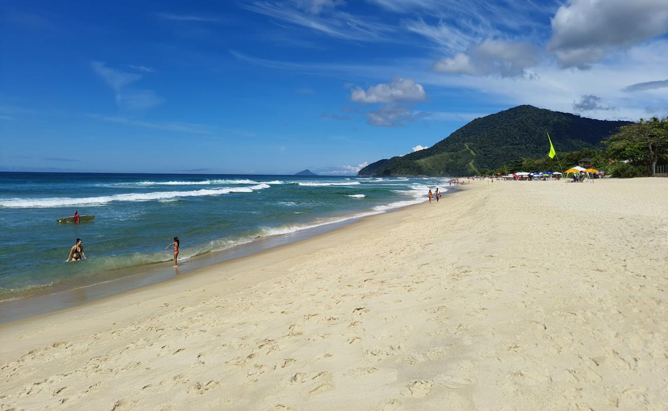 Photo de Plage de Maresias avec sable beige fin de surface