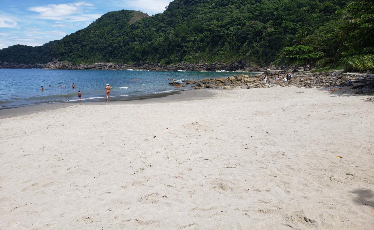 Photo de Plage de Calhetas avec sable beige de surface
