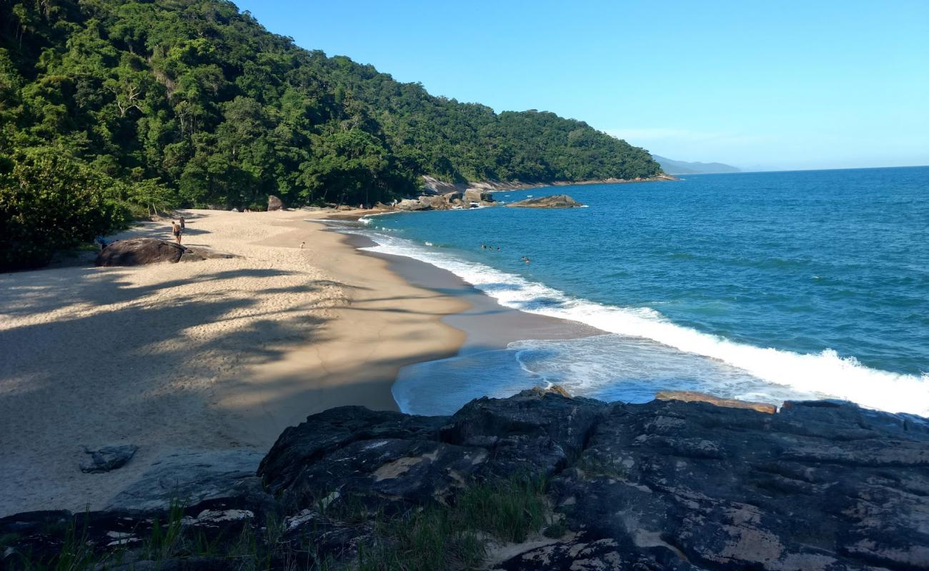 Photo de Plage de Trilha Madbeach avec sable beige de surface