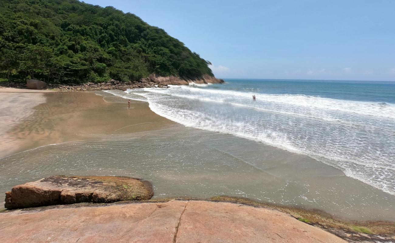 Photo de Praia de Fora avec sable fin et lumineux de surface