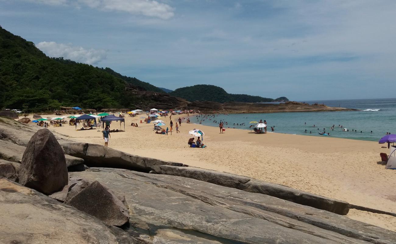 Photo de Plage de Cepilho avec sable fin et lumineux de surface