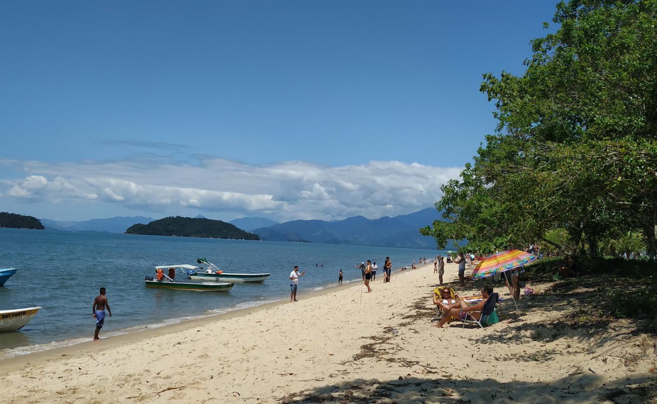 Photo de Plage de Pitangas avec sable beige fin de surface