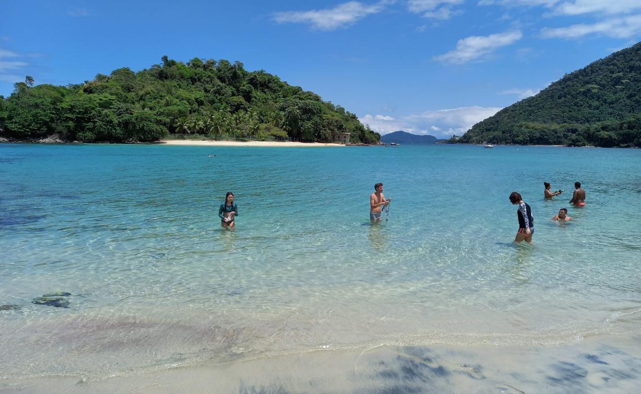 Photo de Plage de Monbaca avec sable beige fin de surface