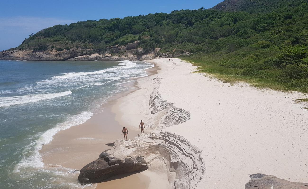 Photo de Plage Funda avec sable fin et lumineux de surface