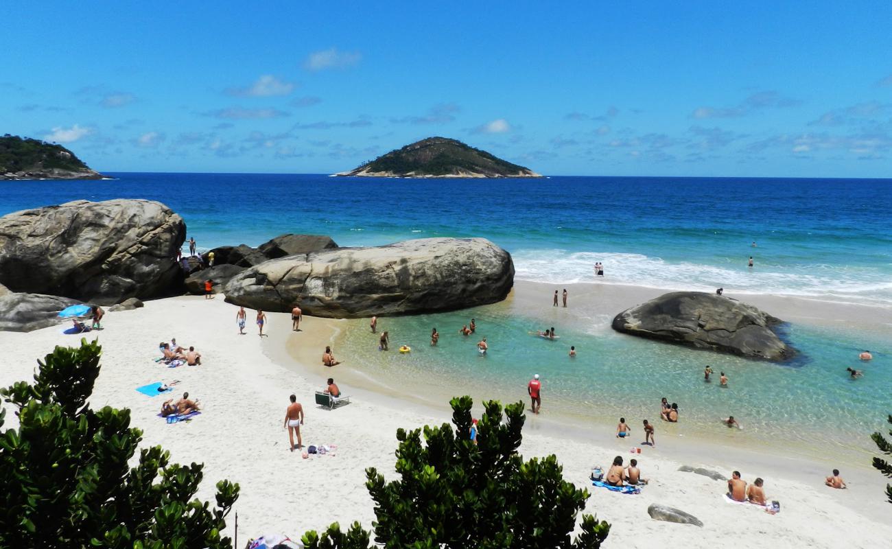 Photo de Plage d'Abrico avec sable beige fin de surface