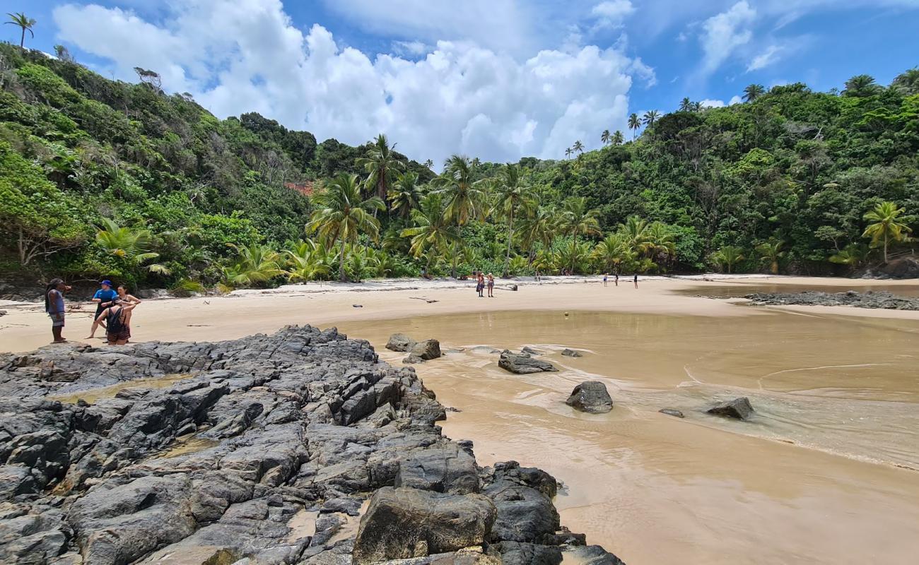 Photo de Plage de Havaizinho avec sable beige fin de surface