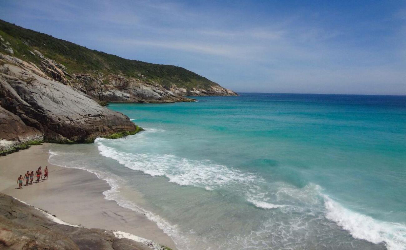 Photo de Praia Brava avec sable fin et lumineux de surface