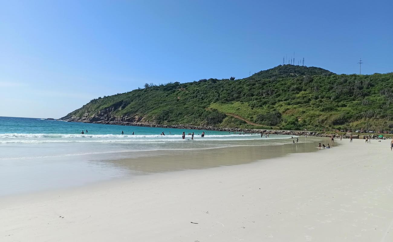 Photo de Plage de Pontal avec sable fin blanc de surface