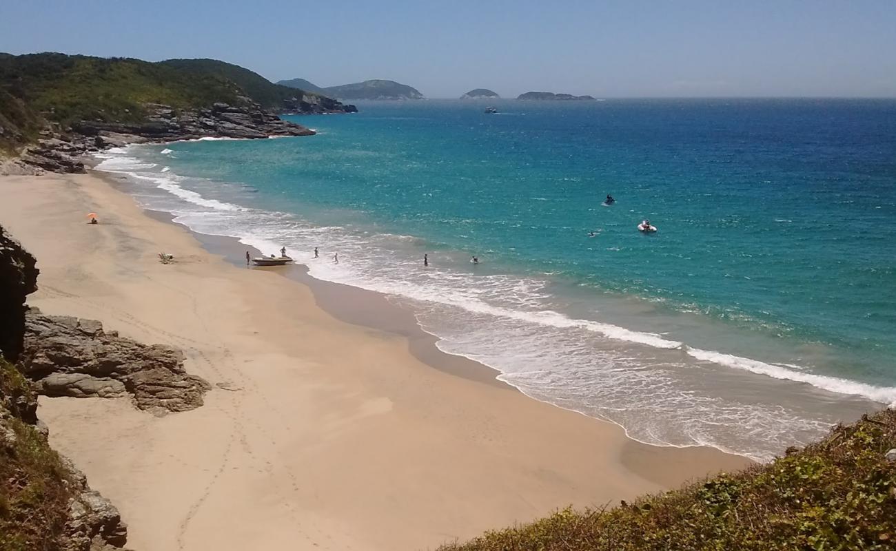 Photo de Praia Brava avec sable lumineux de surface