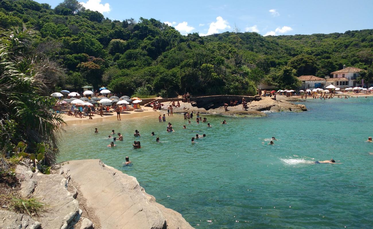 Photo de Plage Azedinha avec sable fin et lumineux de surface