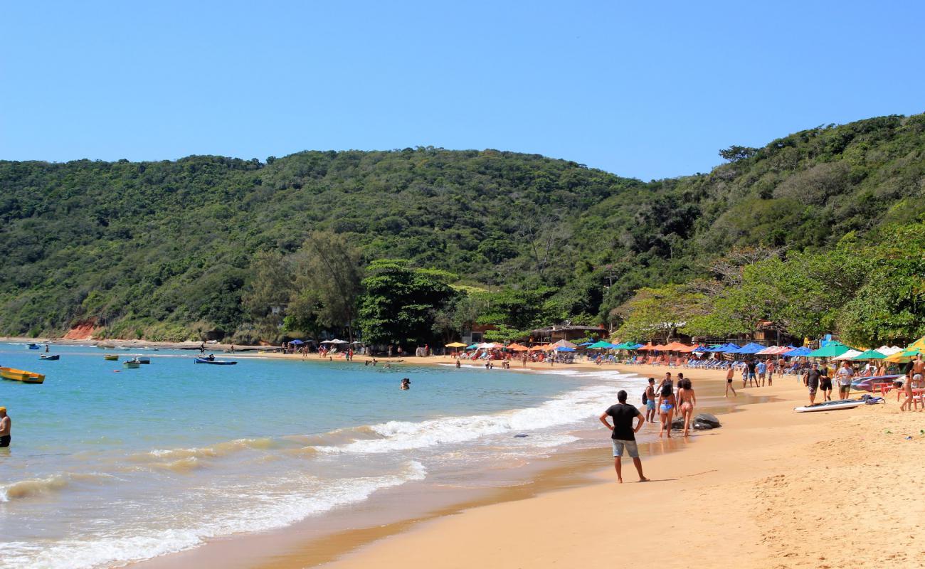 Photo de Praia da Tartaruga avec sable lumineux de surface