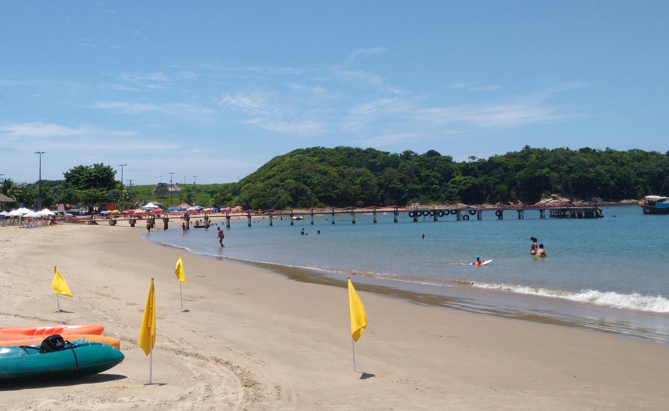 Photo de Praia do Cemiterio avec sable beige fin de surface