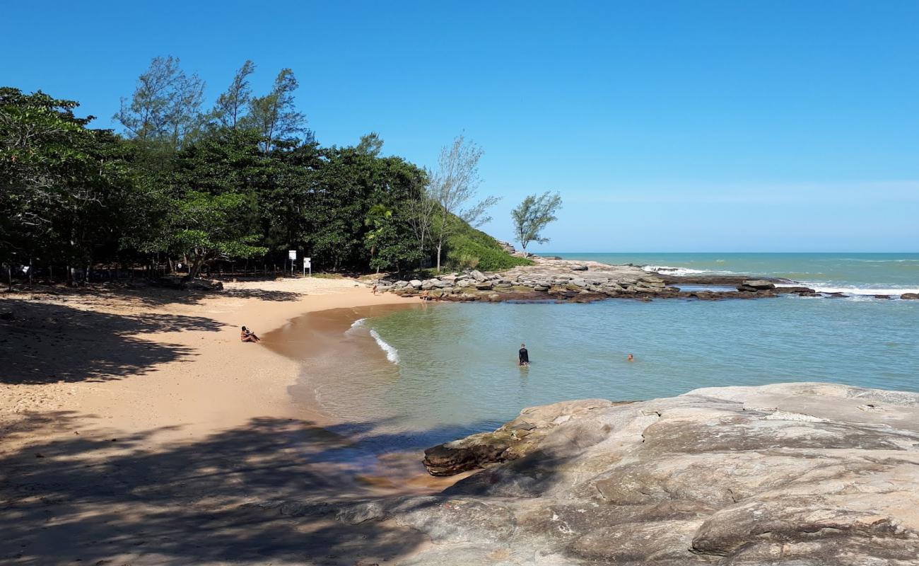 Photo de Plage de Fazenda avec sable fin et lumineux de surface