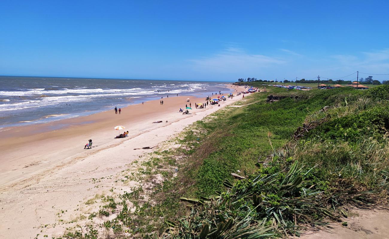 Photo de Plage de Lagoa Doce avec sable lumineux de surface