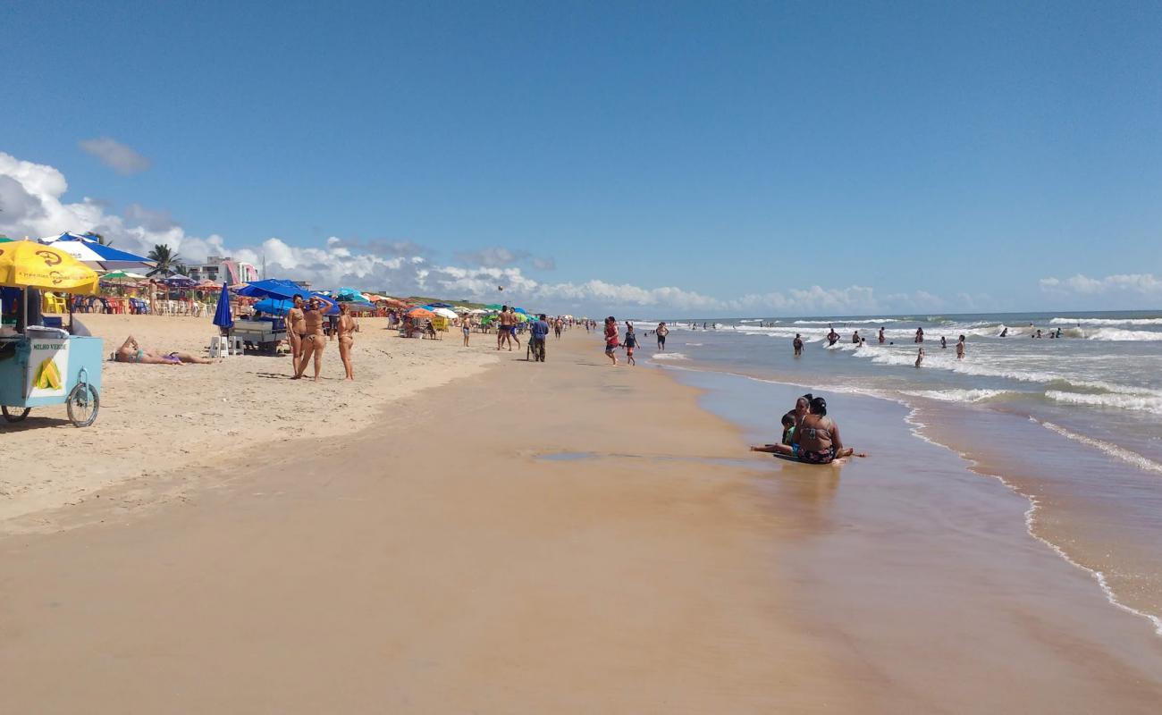 Photo de Plage de Guriri avec sable lumineux de surface