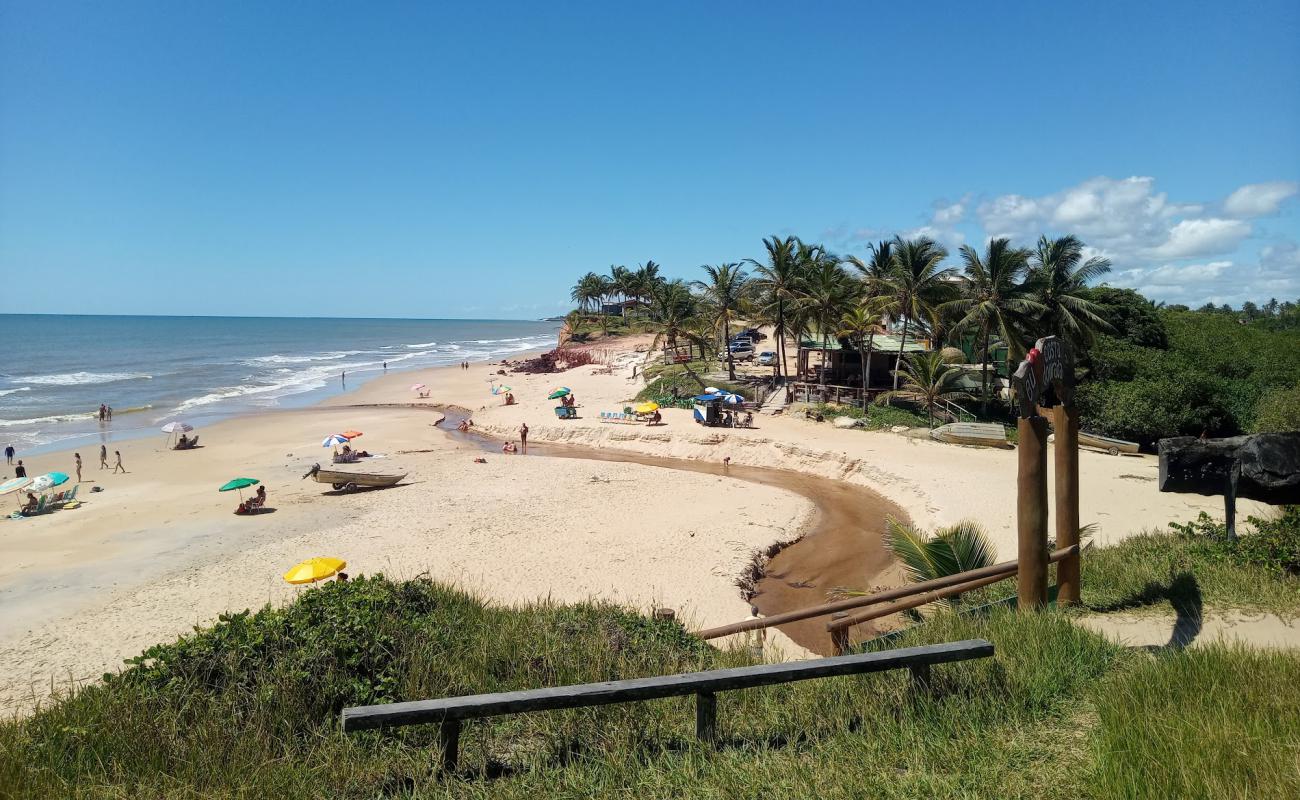 Photo de Plage Dourada avec sable lumineux de surface