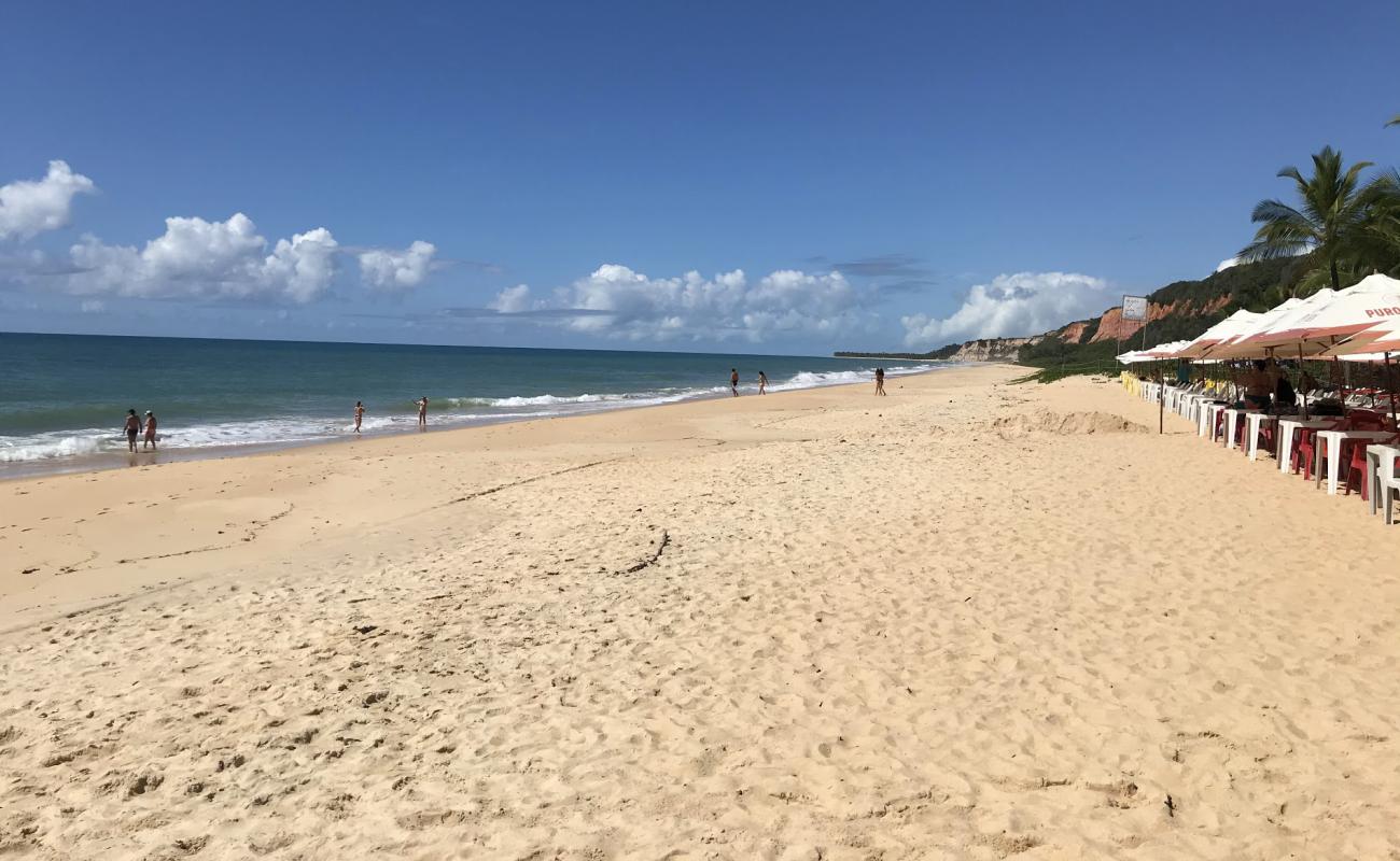 Photo de Plage de Taipe avec sable beige fin de surface