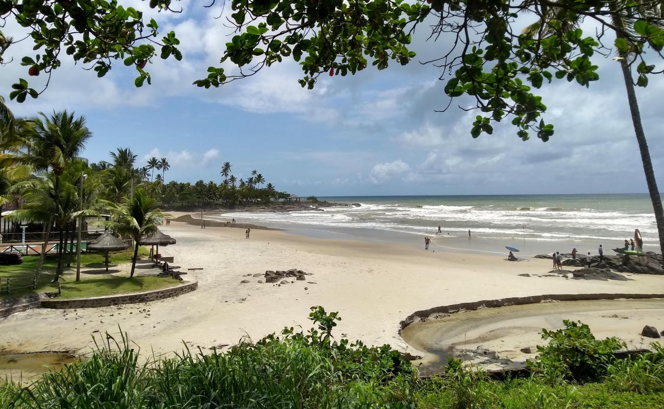 Photo de Praia Batuba avec sable beige fin de surface
