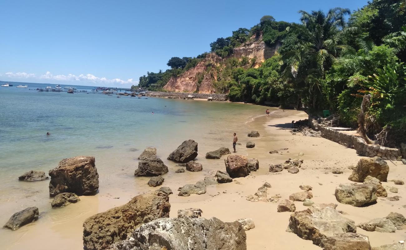 Photo de Praia do Porto de Cima avec sable beige de surface