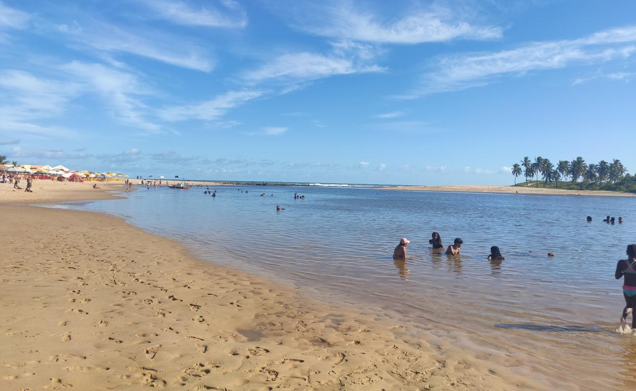 Photo de Praia da Barra avec sable lumineux de surface