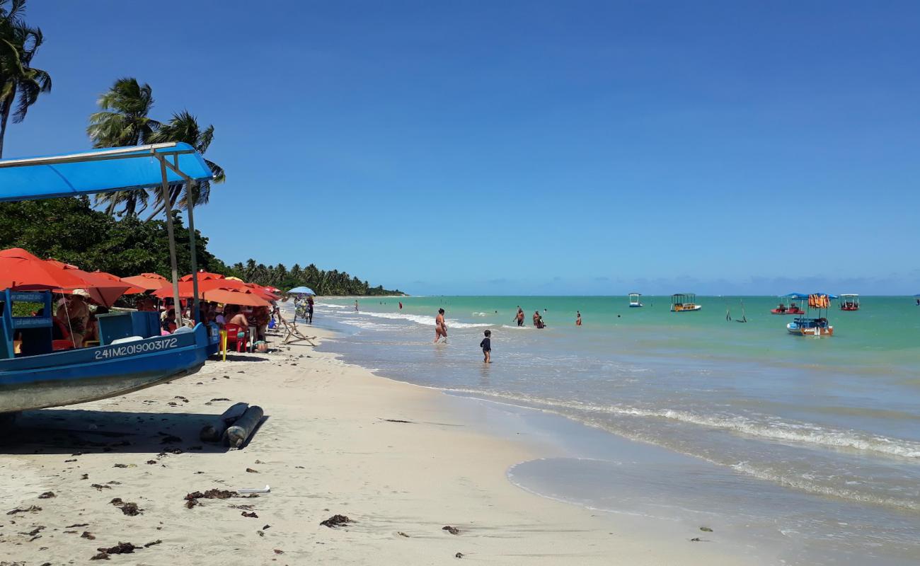 Photo de Praia de Sao Miguel avec sable beige de surface