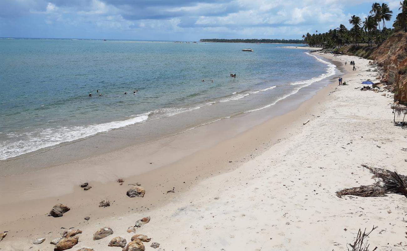 Photo de Praia de Guadalupe avec sable beige de surface