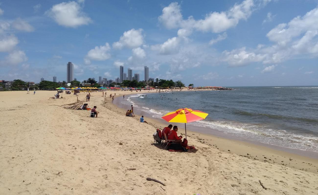 Photo de Praia de Barra de Jangada avec sable beige fin de surface
