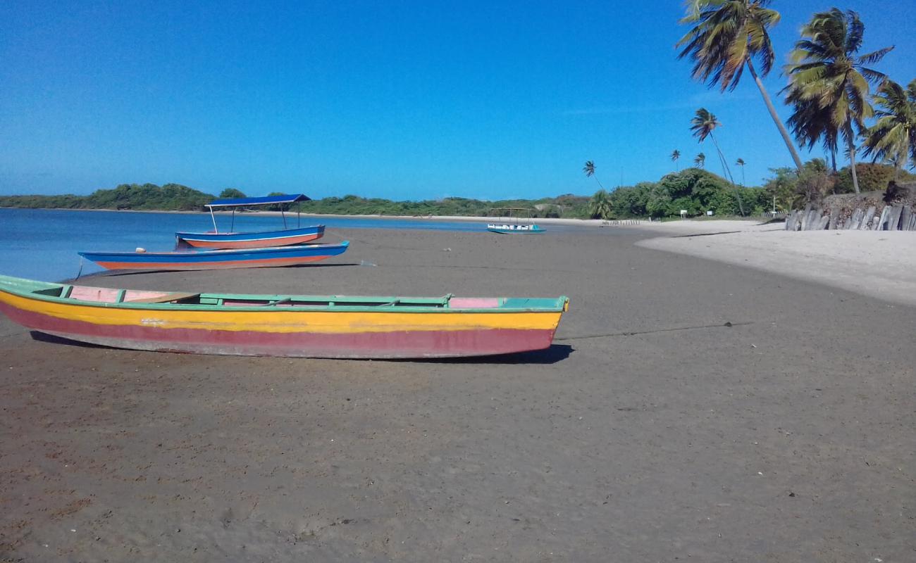 Photo de Plage de Rio Mamanguape avec sable beige de surface