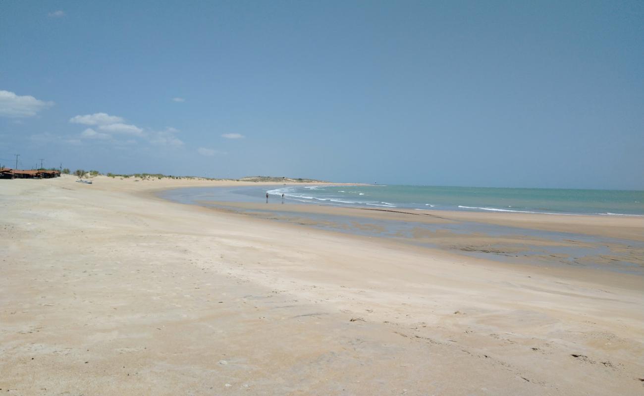 Photo de Plage de Galinhos avec sable lumineux de surface