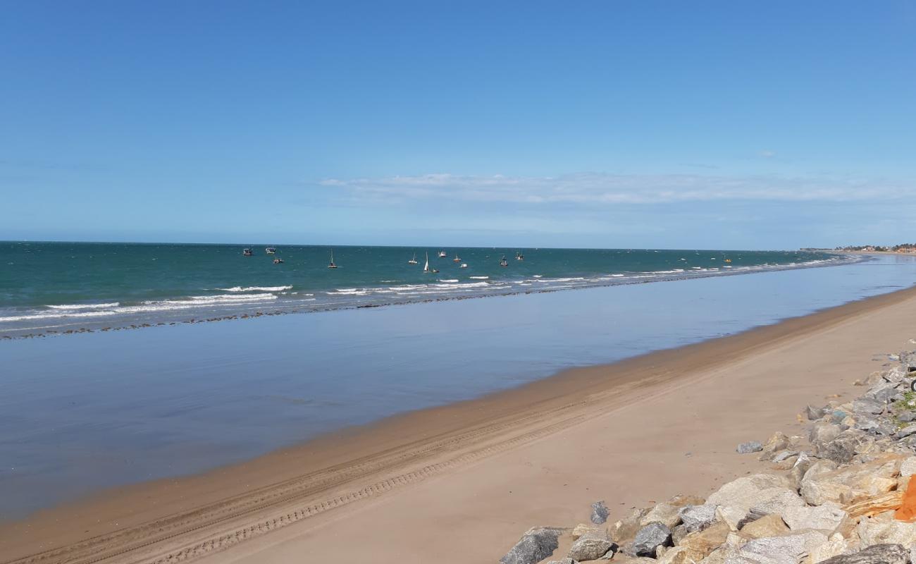 Photo de Plage de Barrinha avec sable lumineux de surface