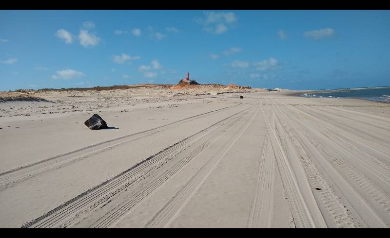 Photo de Plage de Farol do Pontal avec sable beige de surface
