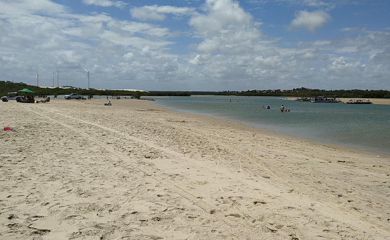 Photo de Plage de Barra Nova avec sable beige de surface