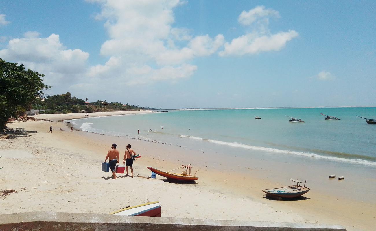 Photo de Praia da Bica avec sable lumineux de surface