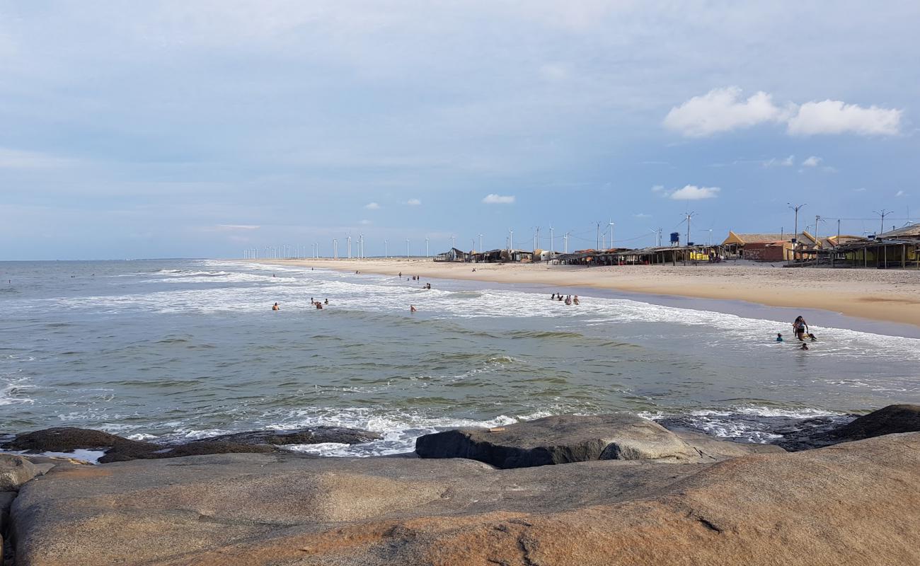 Photo de Plage de Pedra do Sal avec sable lumineux de surface