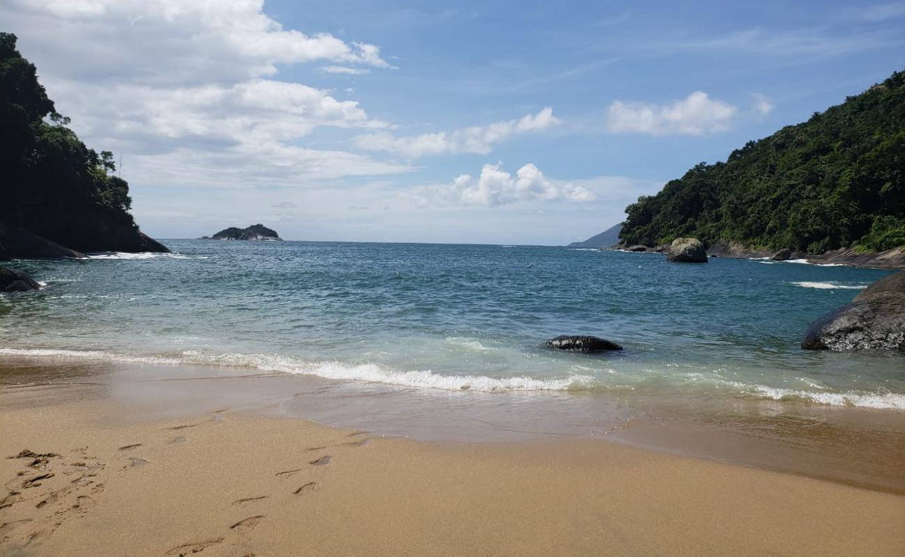Photo de Praia Guanxuma avec sable beige de surface