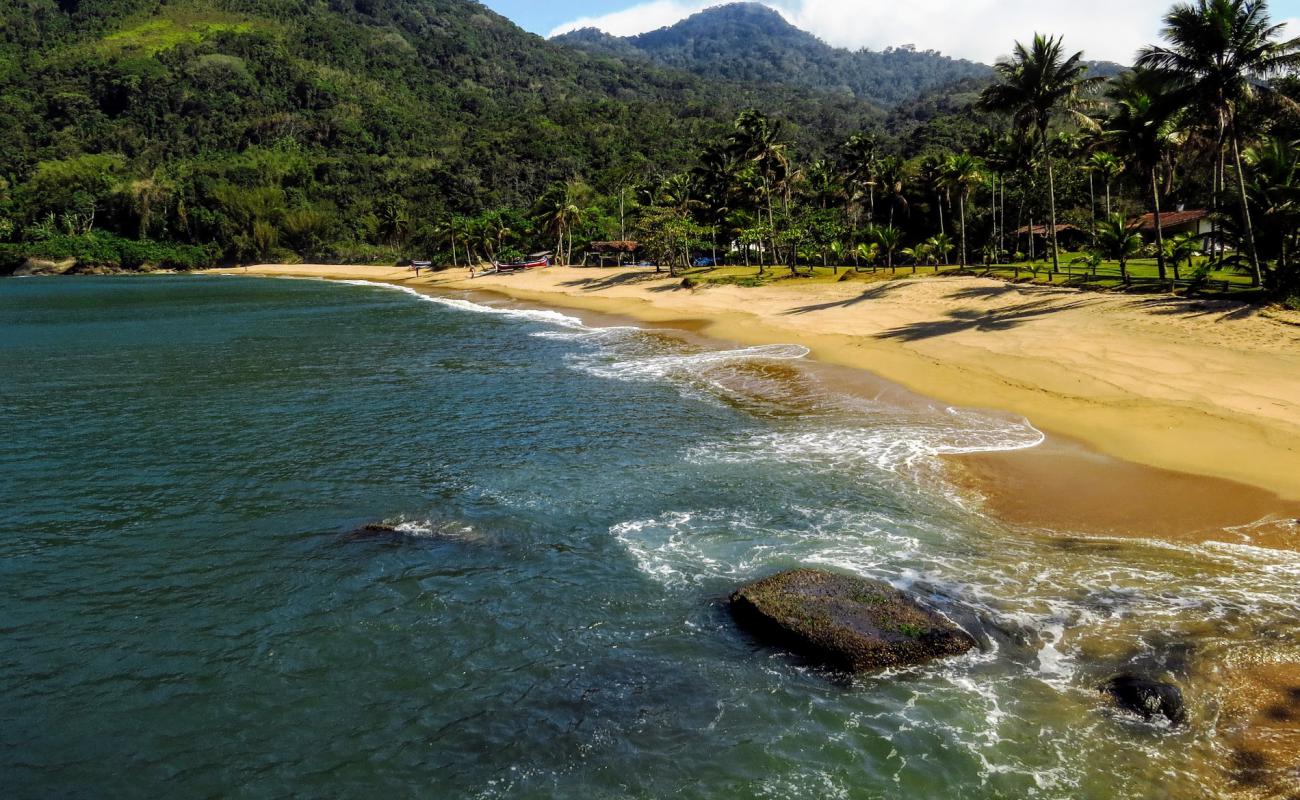 Photo de Praia Vermelha avec sable beige de surface