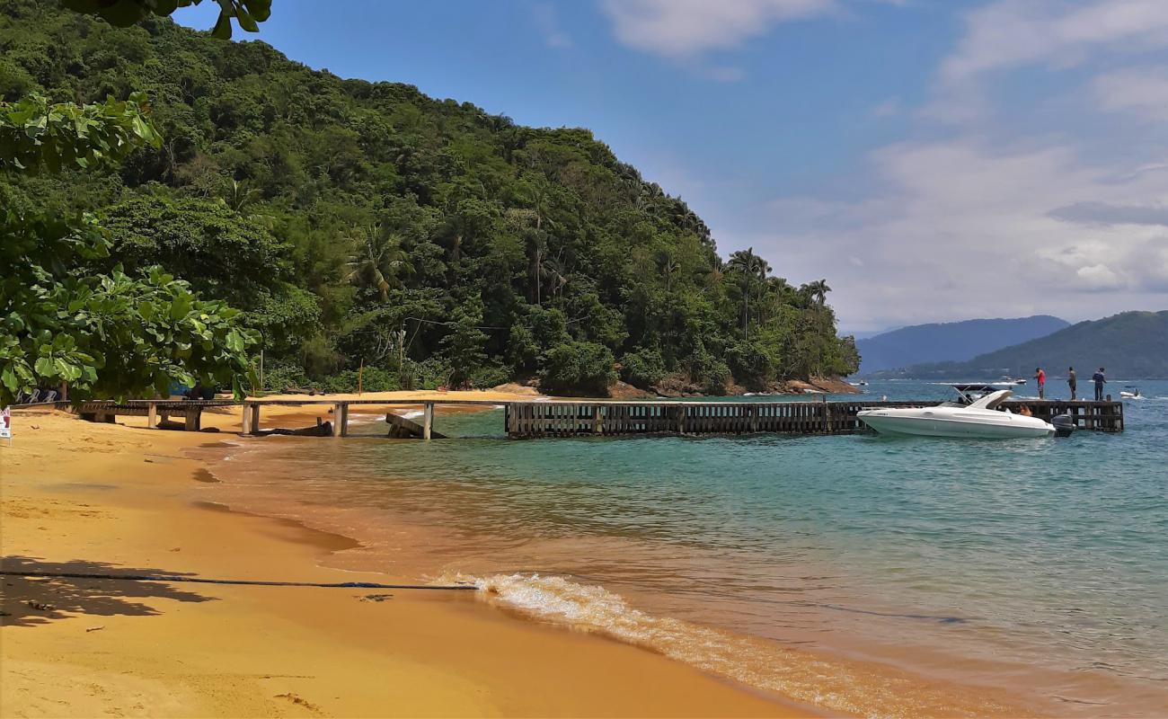 Photo de Praia de Freguesia de Santana avec sable fin et lumineux de surface