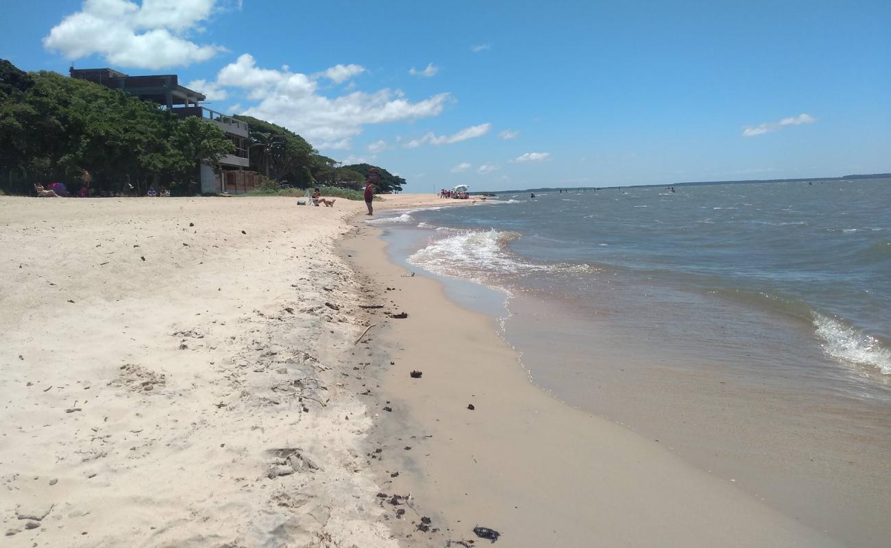 Photo de Prainha do "U" - Balneario Rebelo Beach avec sable lumineux de surface