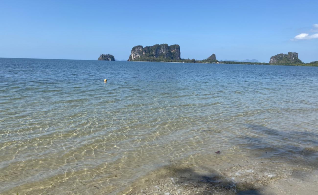 Photo de White Dragon Spine Beach avec sable beige de surface