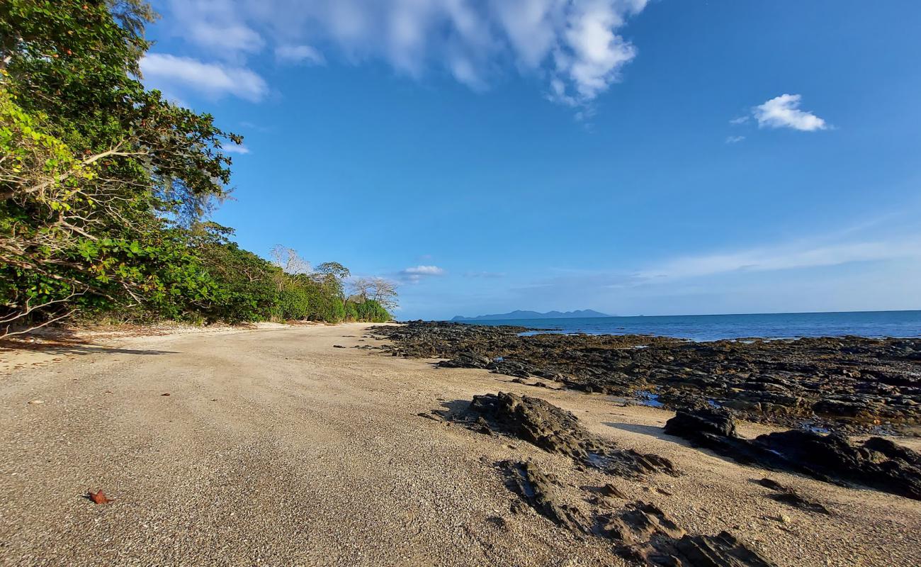 Photo de Ruby Beach avec sable brillant et rochers de surface